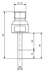 038339 - Vingerfrees Donatoni Ø 8x15mm ,1/2" gas