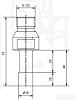 039350 - Vingerfrees Ø16x15 mm, 1/2" gas