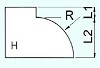 039482 - OUTLET Model H20  d.90 mm. R=15 mm.
